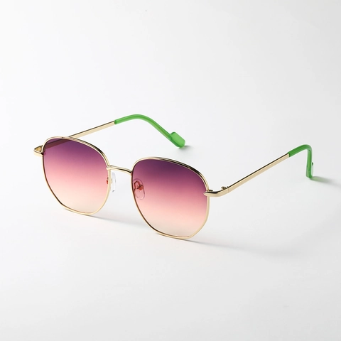 Retro Ronde Polygoon Metalen Frame Zonnebril UV400 Bescherming Mode Outdoor Trendy Brillen Voor Heren Dames