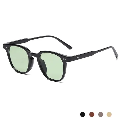 Occhiali Da Sole Quadrati Retro Moda Montatura PC Protezione UV400 Per Uomini Donne Esterno Quotidiano