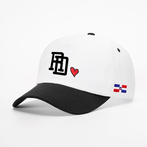 Cappello Baseball Ricamo Lettere RD Cuore Splicing Poliere Regolabile Retrò Cappello Protezione Solare Per Uomini Donne