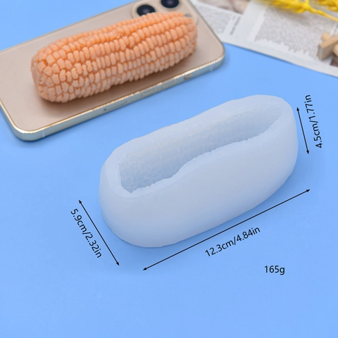 Corn Shaped Silicone Mold 3D Realistic Texture DIY Baking Tool For Cake Chocolate Fondant Soap Candle Making
