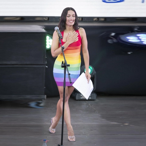 Rainbow Gradient Stripe Bandage Bodycon Mini Dress Sexy Cross Backless Sleeveless Party Clubwear For Women
