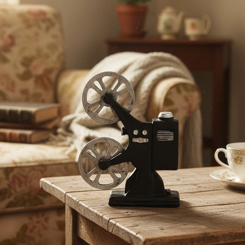 Vintage Filmprojector Model Hars Ornament Retro Industriële Stijl Huis Kantoor Café Boekenplank Decoratie Nostalgisch Handwerk