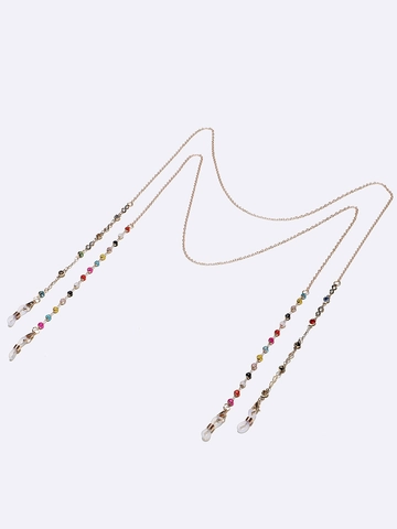 Infinity Symbol Glasses Chains Colorful Crystal Beads Copper Metal Non-Slip Eyewear Lanyard Straps Holder For Women