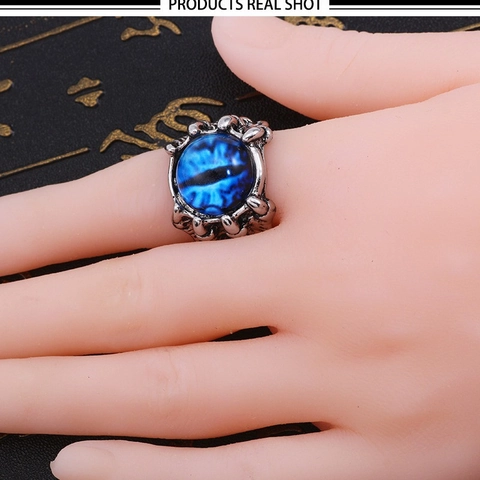 Drachenkralle Böser Blick Ring Vintage Legierung Gothic Punk Verstellbar Augapfel Fingerschmuck Für Herren Und Damen