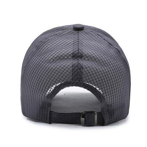 Mesh Baseball Cap Polyester Breathable Quick Drying Long Brim Sun Protection Outdoor Trucker Hat Men Unisex Adjustable