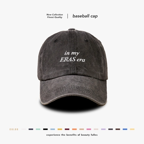 Gorra De Béisbol Algodón Lavado Retro In My Eras Era Bordado Ajustable Sombrero De Sol Al Aire Libre Mujeres Hombres
