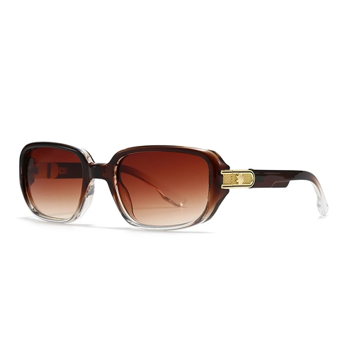 Retro Square Sunglasses UV400 Protection Plastic Frame Metal Star Detail Vintage Pilot Style Eyewear Unisex