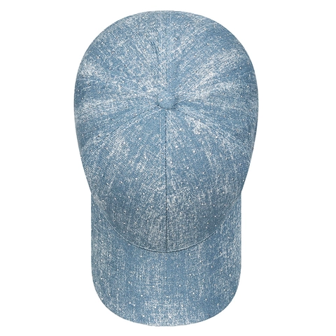 Cappello Da Baseball Denim Cotone Regolabile Retro Vintage Cappello Sole Unisex Strass Scacchi Stella Fiocco Motivo
