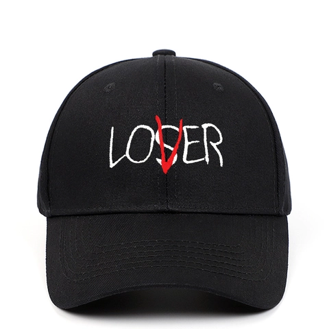 Berretto Da Baseball Ricamato Loser Lover Cotone Regolabile Visiera Curva Cappello Da Sole Casual Per Uomini Donne