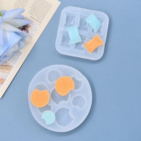 Silicone Mold Biscuit Candy Shape For Fondant Chocolate Baking DIY Crafting Flexible Non-Stick