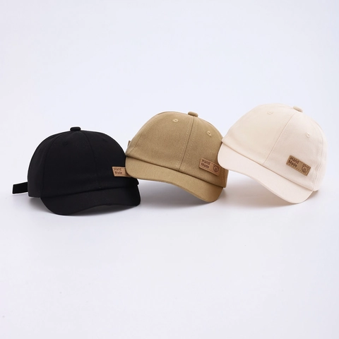 Casquette De Baseball Pour Tout-Petit Polyester Bord Court Patch Ours Chapeau De Soleil Réglable Pour Bébé Style Coréen