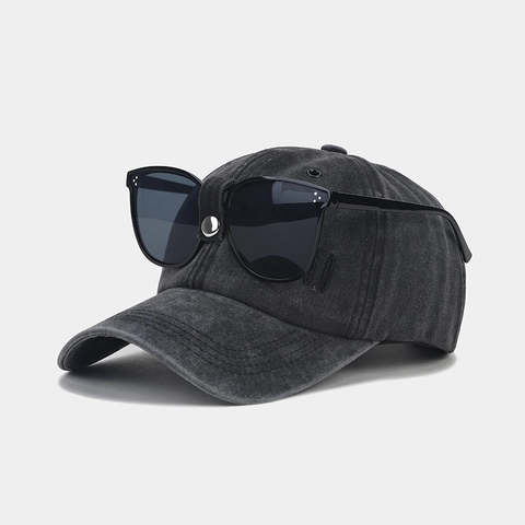 Cappello Da Baseball Pilota Retrò Con Occhiali Da Sole Cotone Lavato Distressed Streetwear Cappello Per Uomini Donne