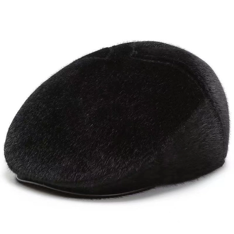 Coppola Uomo Inverno Pelliccia Sintetica Caldo Paraorecchie Spesso Antifreddo Esterno Newsboy