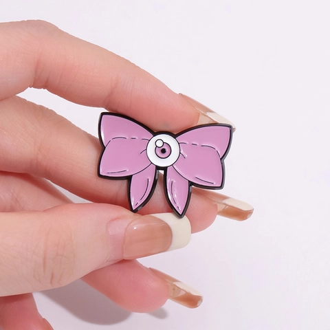 Gothic Eye Enamel Brooches Zinc Alloy Cartoon Cat Potion Bottle Flower Bow Badge Jewelry For Jackets Bags Women Men Gift