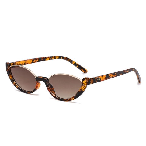 Fashion Cat Eye Sunglasses UV400 Protection PC Metal Frame Retro Vintage Eyewear Trendy Sun Glasses For Women
