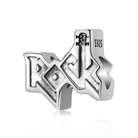 925 Sterling Silber Rock Gitarre Charm Perle Musik Thema DIY Schmuck Zubehör Für Armbänder Halsketten