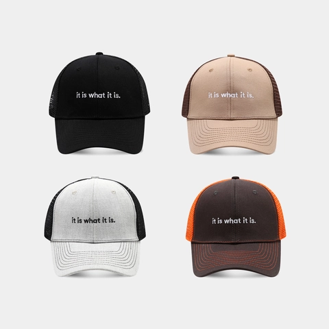Trucker Hat Mesh Honkbalpet Borduurwerk Slogan Ademend Gebogen Rand Verstelbaar Zonnehoed Heren Dames Outdoor