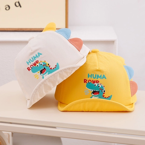 Berretto Da Baseball Con Dinosauro Per Bambini Tesa Morbida Asciugatura Rapida Cappello Sole Traspirante