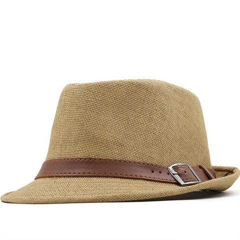 Cappello Fedora Paglia Di Carta Traspirante Protezione Solare Stile Britannico Retrò Trilby Jazz Casuale Unisex Spiaggia