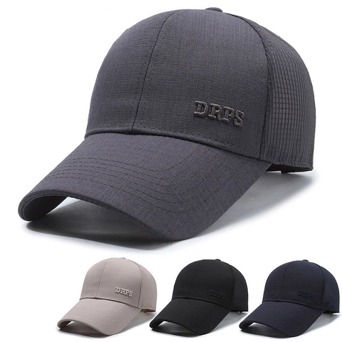 Mesh Baseball Kappe Atmungsaktiver Sonnenschutz Outdoor Trucker Hat Verstellbar Polyester Baumwoll Mix Lässig Gebogener Rand