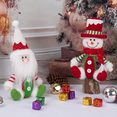 Bocaux À Bonbons De Noël Récipients Cadeaux En Plastique Transparent Figurines Père Noël Bonhomme De Neige Gnomes