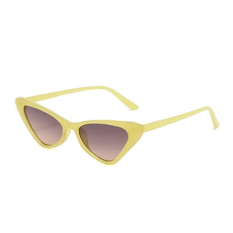 Occhiali Da Sole Occhio Di Gatto Da Donna Vintage Triangolo Montatura Piccola Protezione UV400 Lenti PC Moda Retro