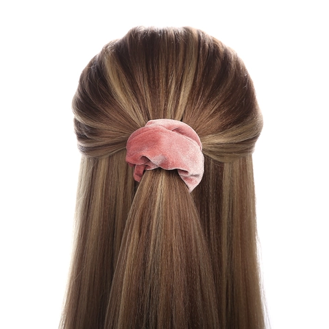 Scrunchies De Terciopelo Con Bolsillo Oculto Con Cremallera Tie Dye Estampado Leopardo Gomas Pelo Mujer