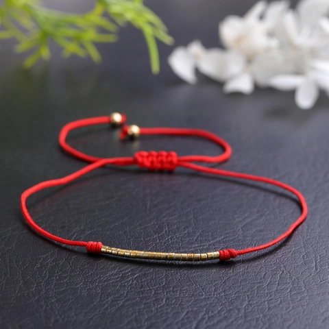 Handmade Braided Rope Bracelet Minimalist Adjustable Colorful Cord With Metal Beads Bohemian Friendship Jewelry Women Men