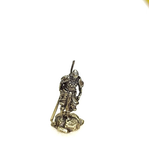 Statuina Miniatura Re Scimmia Personaggio Mitologico Retro Lega Placcata Ottone Statua Da Scrivania Per Ufficio Tè Animale Domestico Casa