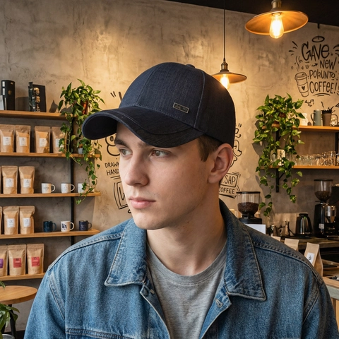 Baseball Cap Men Plain Solid Color Twill Adjustable Sunshade Outdoor Simple Classic Curved Brim Metal Plate Decor