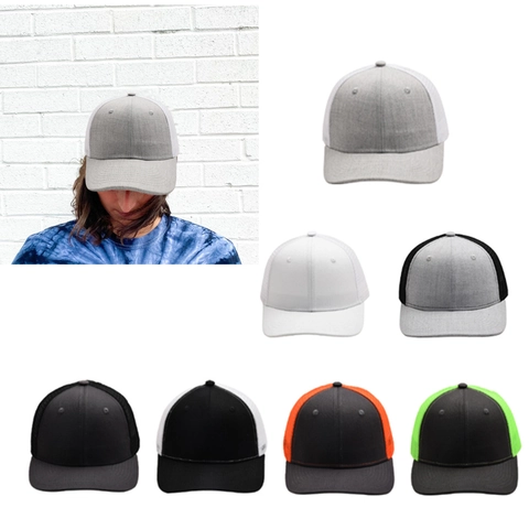 Cappello Trucker Visiera Piatta Mesh Poliestere Traspirante Snapback Regolabile Baseball Cap Per Uomo Donna Streetwear