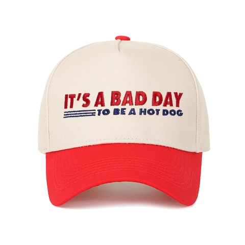 Cappello Da Baseball In Cotone Lettera Ricamata Divertente Bicolore Retrò Cappello Da Sole Regolabile Snapback Per Uomini Donne