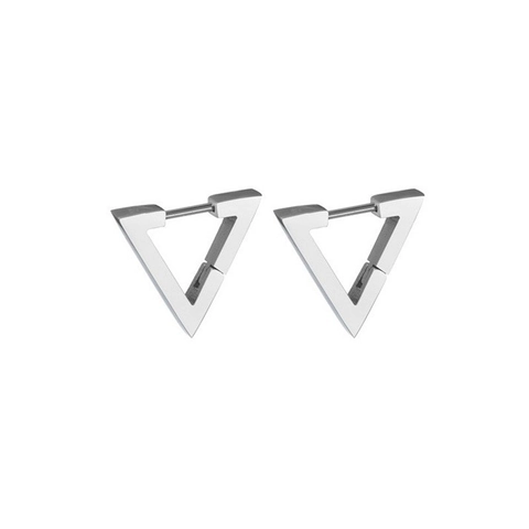 Dreieck Ohrringe Edelstahl Minimalistisch Geometrisch Hohl Huggie Ohrringe Für Damen Herren Hip Hop Trendy Schmuck
