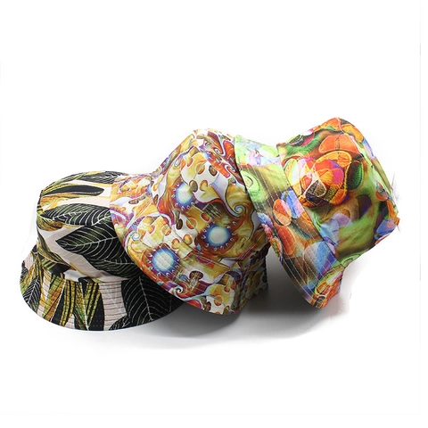 Wendehut Fischerhut Baumwolle Polyester Bedruckt Sonnenschutz Faltbar Sommer Outdoor Streetwear Für Herren Damen