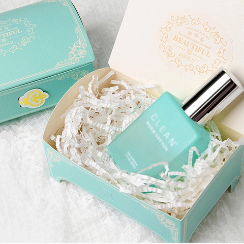 Vintage European Paper Jewelry Gift Box Treasure Chest Shape Floral Stripe Design For Necklace Rings Perfume Packaging Storage Box