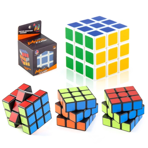 Professionele Magische Kubus Puzzel Speelgoed Gladde Rotatie Plastic Hersenkraker Educatieve Speed Cube