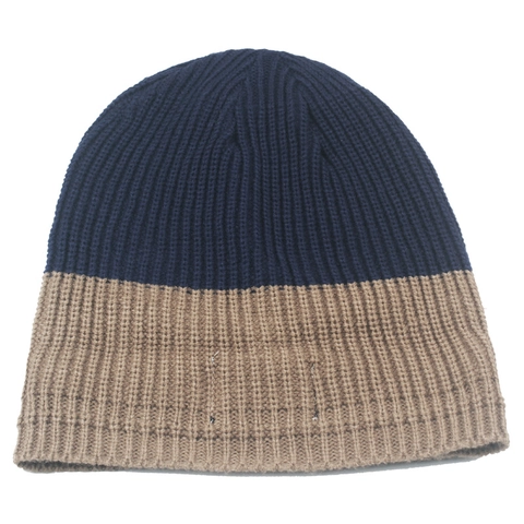 Gorro De Punto Acrílico Bloques De Color Contraste Parche Letras Acanalado Invierno Exterior Cálido Cortavientos Retro Americano