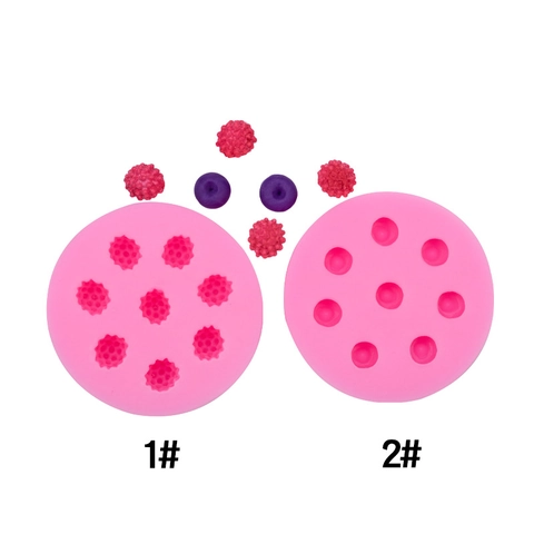 Silicone Berry Mold Raspberry Blueberry Shape Fondant Cake Chocolate Decorating DIY Baking Tool Realistic Fruit Texture