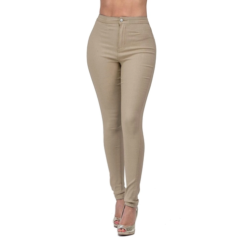 Damen Skinny Jeans Mit Hoher Taille Elastische Slim Fit Denim Lange Hose Lässig Mehrfarbig