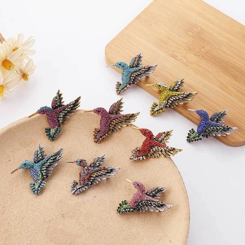 Animal Brooches Pins Alloy Rhinestone Enamel Vintage Retro Style Fashion Jewelry Clothing Accessories For Women