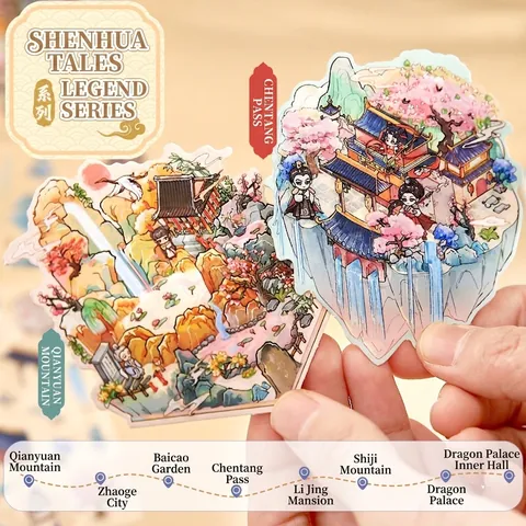 Adesivi Decorativi PET PVC Cartone Mitico Viaggio In Occidente Fiaba Diari Fai Da Te Scrapbooking Forniture