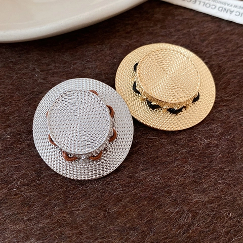 Spilla A Cappello Di Paglia Vintage Lega Trama Intrecciata Gioielli Di Moda Per Donna Accessori Per Abiti Spilla