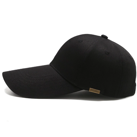 Baseballkappe Verlängerte Krempe Baumwolle Polyester Sonnenschutz Outdoor Lässig Verstellbar Unisex Solid Hat