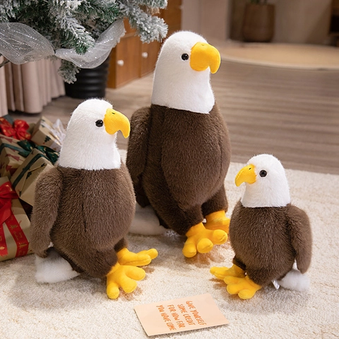 Realistisches Weißkopfseeadler Plüschtier Weiches Stofftier Puppe Simulation Vogel Home Decor Geschenk Für Kinder