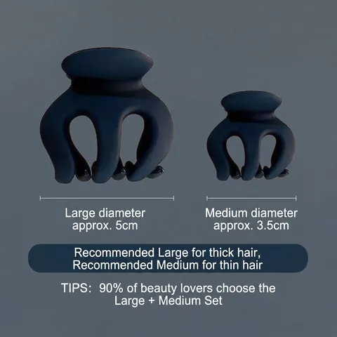 Matte Hair Claw Clips Small Acrylic Frosted Hairpin High Ponytail Holder Elegant Daily Headwear For Women