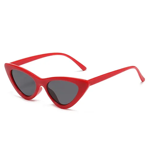 Gafas De Sol Retro Cat Eye Para Mujer Hombre Montura De Plástico Protección UV400 Vintage Forma Triangular Moda Exterior