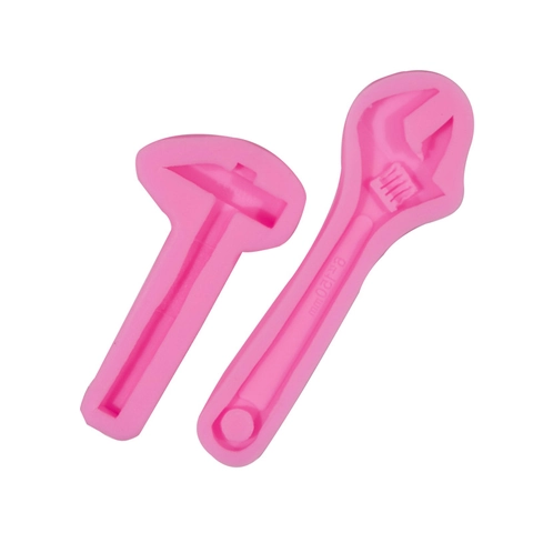 Hardware Tools Silicone Mold Wrench Hammer Shape For Fondant Chocolate Cake Decoration DIY Craft Baking Accessory