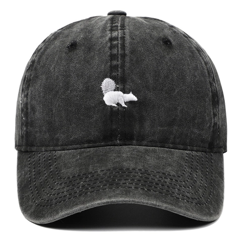 Cappello Da Baseball In Cotone Lavato Vintage Ricamo Scoiattolo Regolabile Berretto Da Sole Casual Per Uomo E Donna