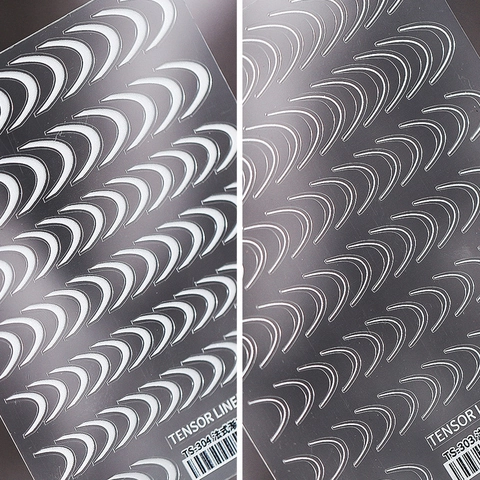 French Manicure Guide Stickers Nail Art Arcs Crescent Shapes DIY Salon Tools Professional Adhesive Line Tape