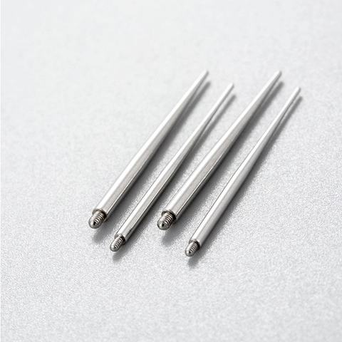 Body Piercing Einführstift Edelstahl Außengewinde Konisches Führungswerkzeug Zubehör